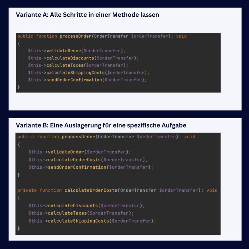 Functions should do one thing – aber wie weit soll man gehen?